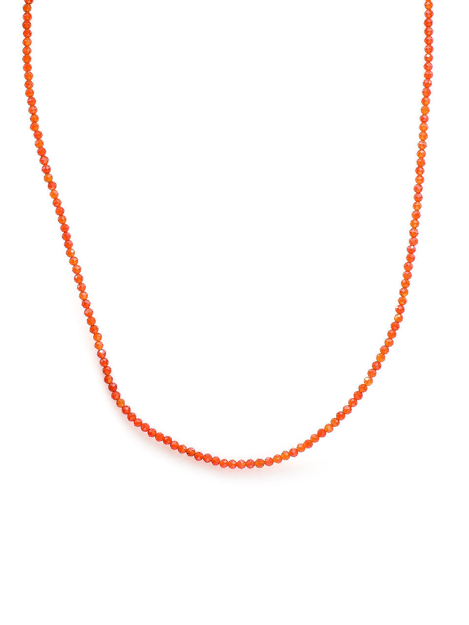 Carnelian Mini Bead Necklace - 1410-RUP