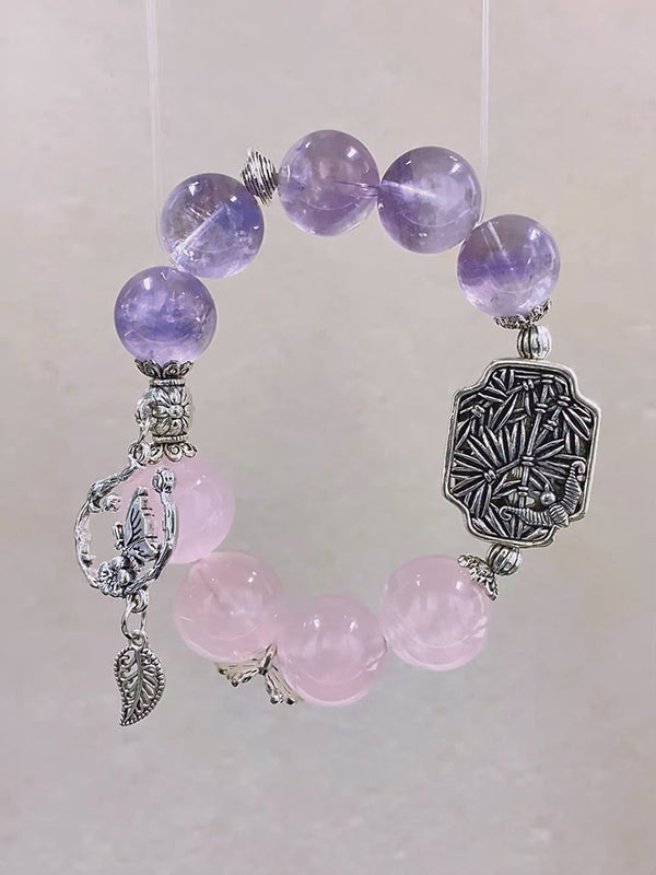 Rose Quartz & Amethyst Bracelet