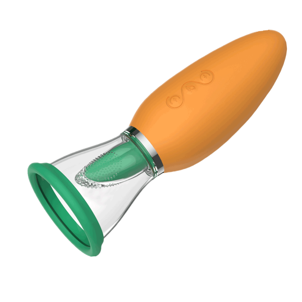 Sleekzest - Carrot Vibrator Female Masturbator Vibration Av Automatic Heating Sucking Tongue Licker Pluggable