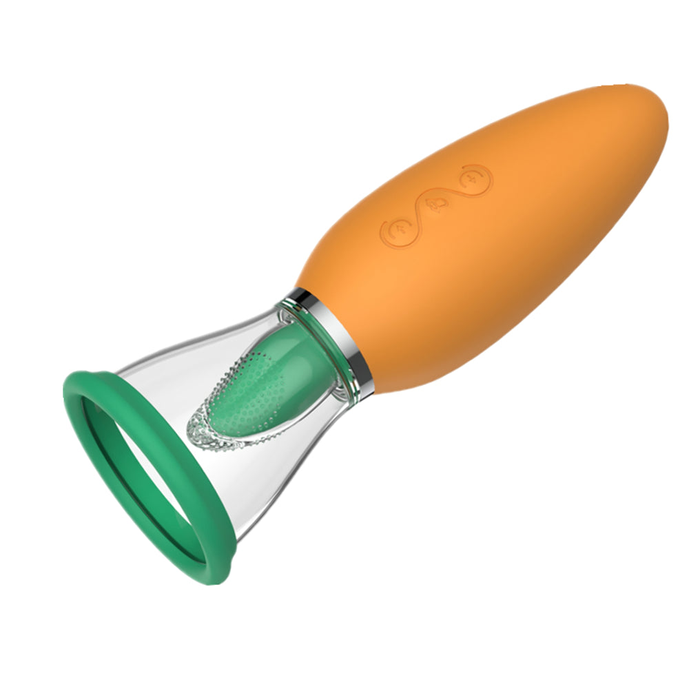 Sleekzest - Carrot Vibrator Female Masturbator Vibration Av Automatic Heating Sucking Tongue Licker Pluggable
